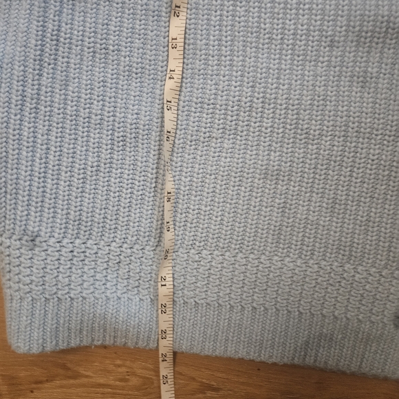 "Land's End" Light Blue Women's Sweater - Picture 3 of 4